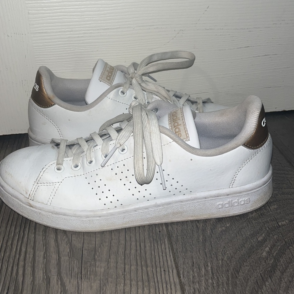 Adidas white sneakers